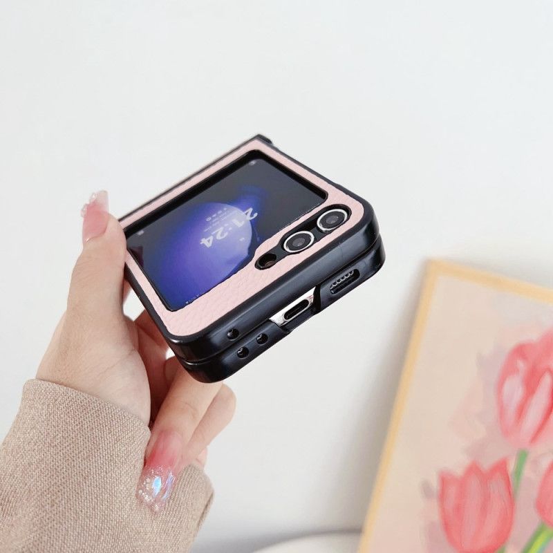 Hoesje Samsung Galaxy Z Flip 7 Fe Lychee-patroon Bescherming Hoesje