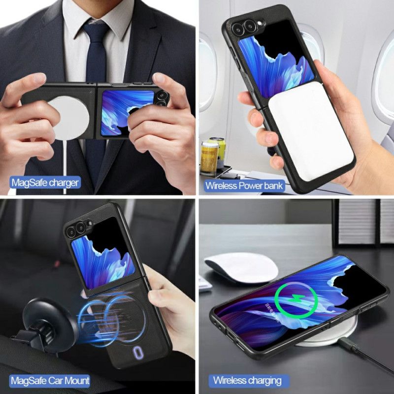 Hoesje Samsung Galaxy Z Flip 7 Fe Magnetisch Met Afneembare Kaarthouder