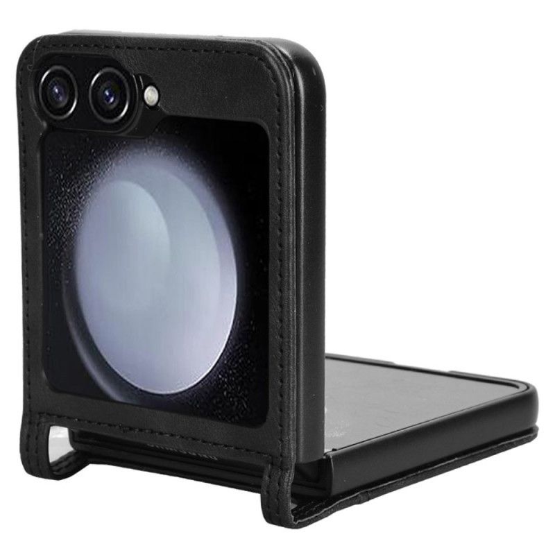 Hoesje Samsung Galaxy Z Flip 7 Fe Retro Leren Kaarthouder