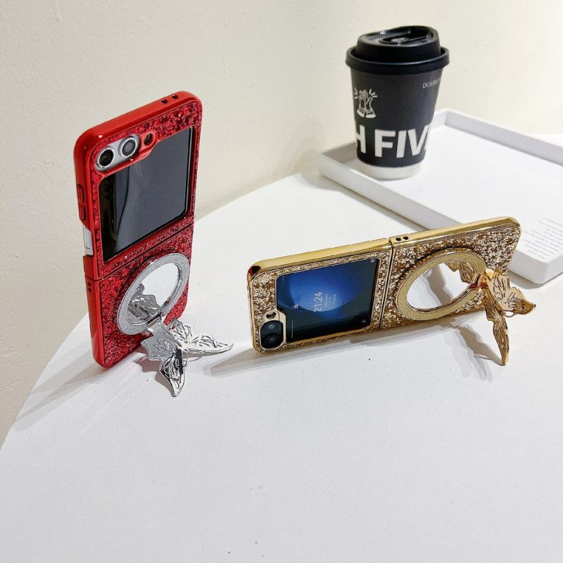 Hoesje Samsung Galaxy Z Flip 7 Fe Strijksteen Vlinderstandaard