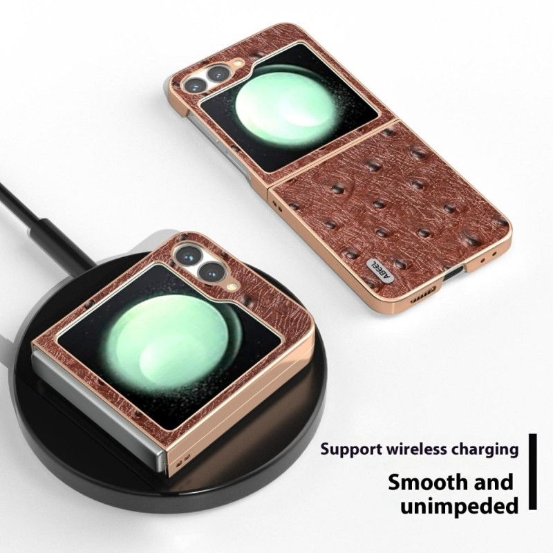 Hoesje Samsung Galaxy Z Flip 7 Fe Struisvogeltextuur