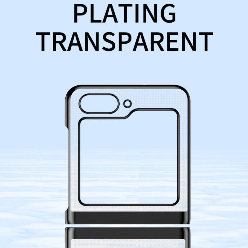 Hoesje Samsung Galaxy Z Flip 7 Fe Transparant Design En Metallic Effect