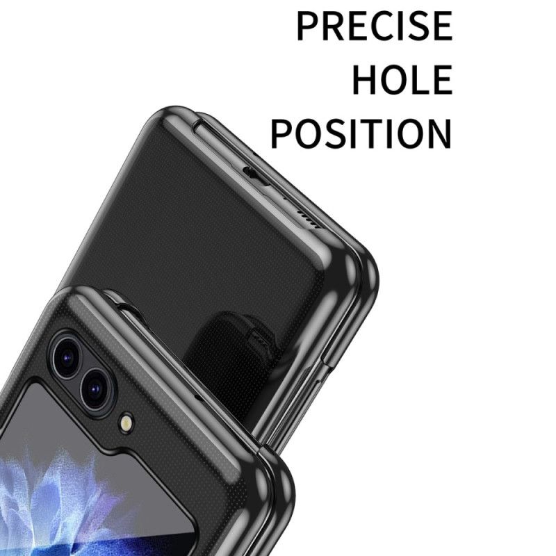Hoesje Samsung Galaxy Z Flip 7 Fe Transparant Design En Metallic Effect