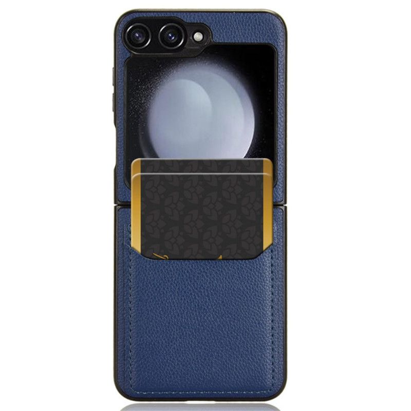 Hoesje Voor Samsung Galaxy Z Flip 7 Fe Kaarthouder Met Lychee-textuur