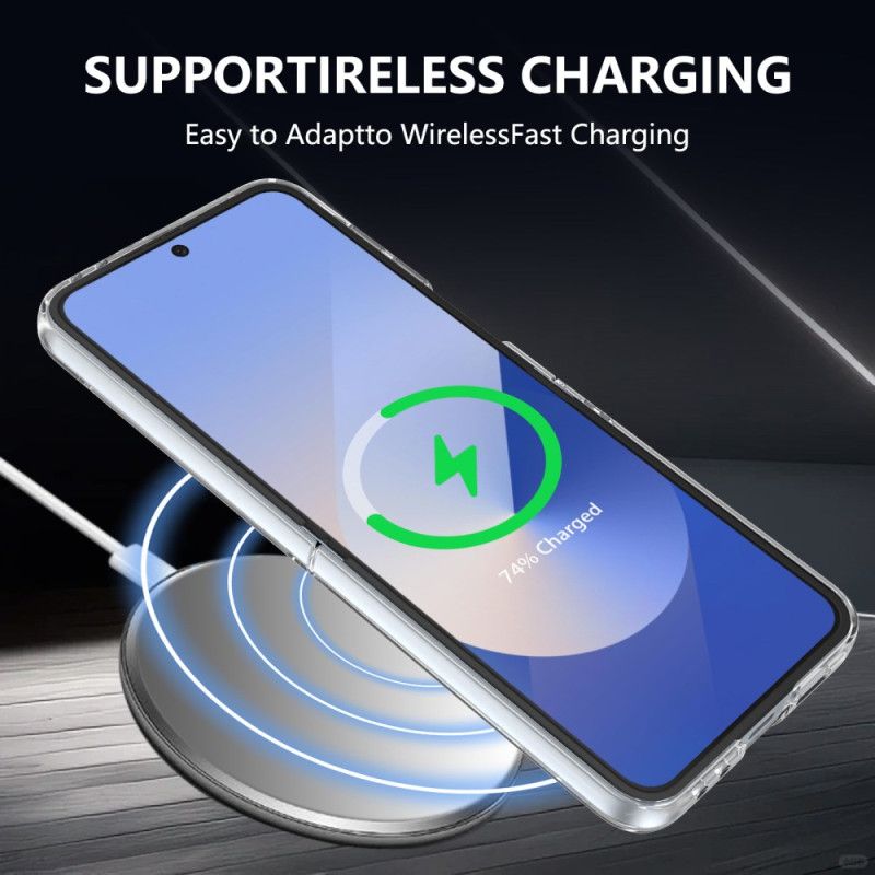 Hoesje Voor Samsung Galaxy Z Flip 7 Fe Magsafe-compatibel Doorschijnend Met Schermbeschermer