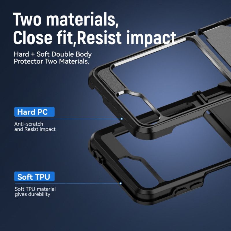 Hoesje Voor Samsung Galaxy Z Flip 7 Fe Robuust Met Ringstandaard