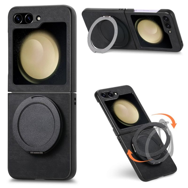 Hoesje Voor Samsung Galaxy Z Flip 7 Fe Suède-effect Met Draaibare Standaard