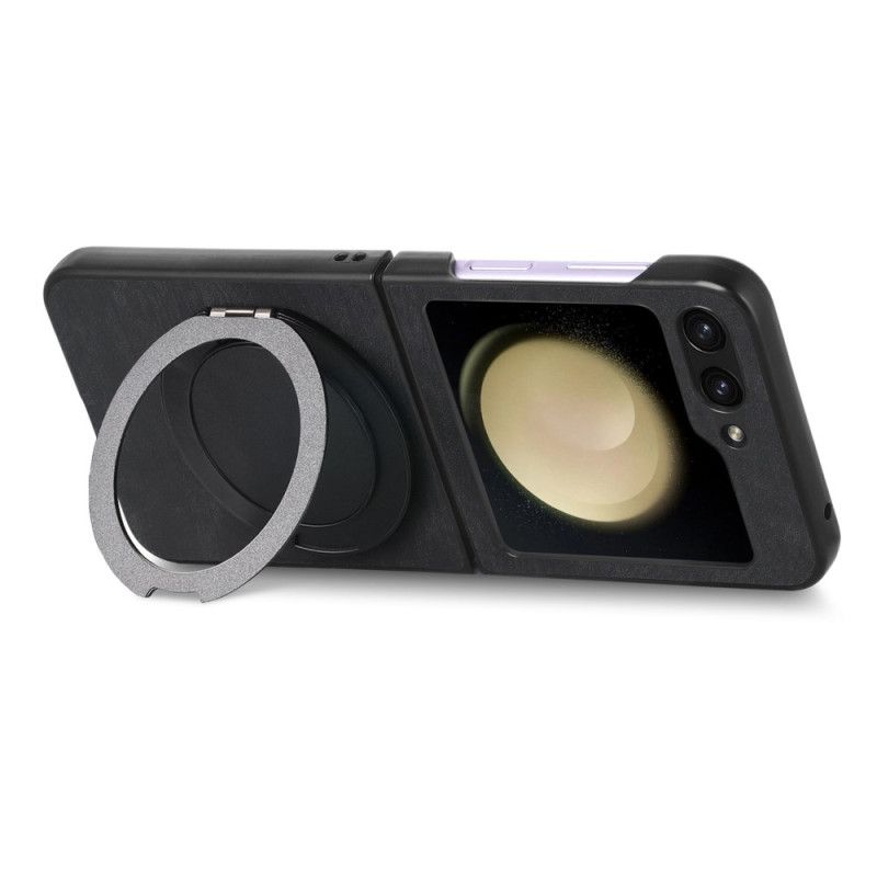 Hoesje Voor Samsung Galaxy Z Flip 7 Fe Suède-effect Met Draaibare Standaard