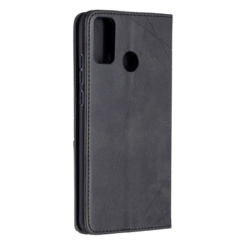 Folio-hoesje Honor 9X Lite Grijs Zwart Kunstenaarsstijl