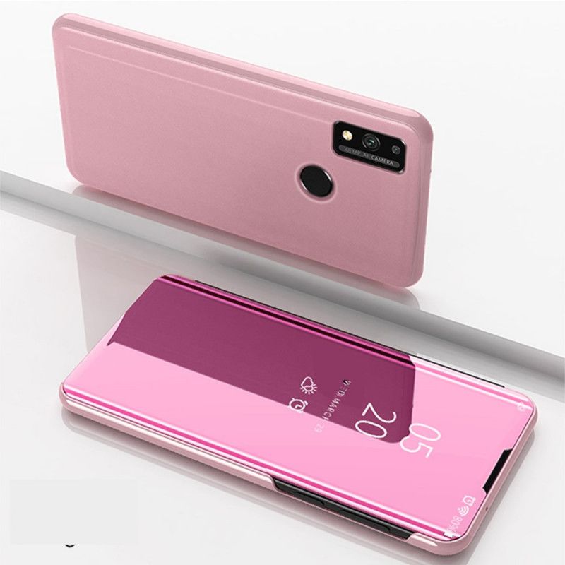 Folio-hoesje voor Honor 9X Lite Magenta Zwart Spiegel
