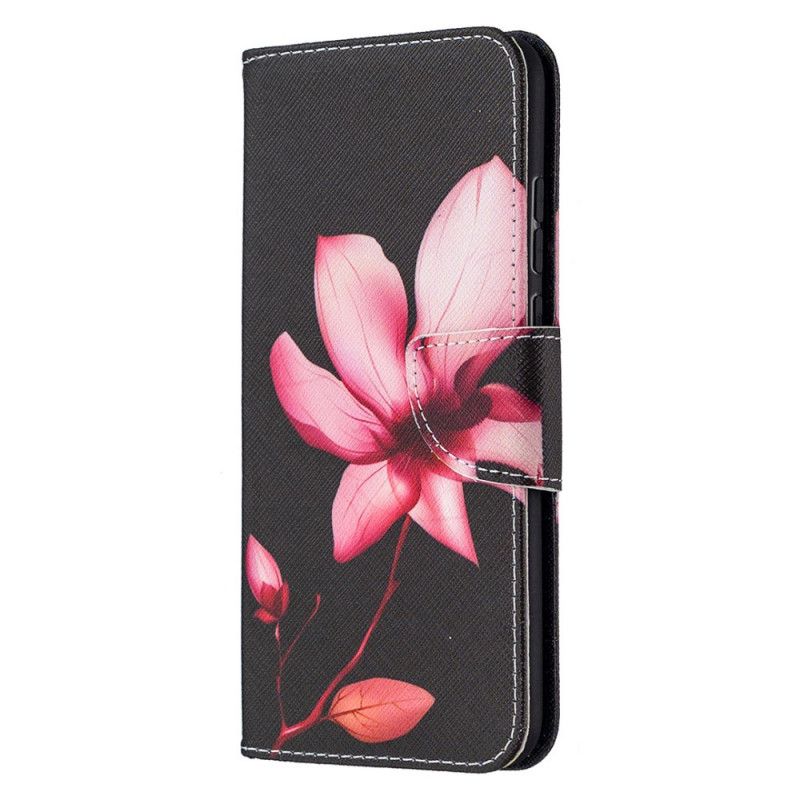 Leren Hoesje Honor 9X Lite Roze Bloem