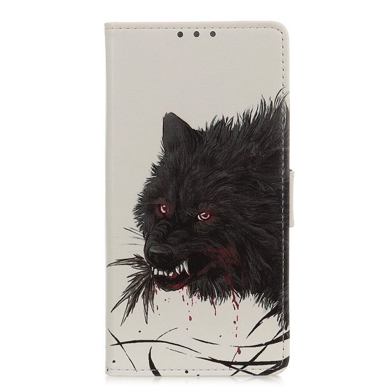 Leren Hoesje voor Honor 9X Lite Hongerige Wolf