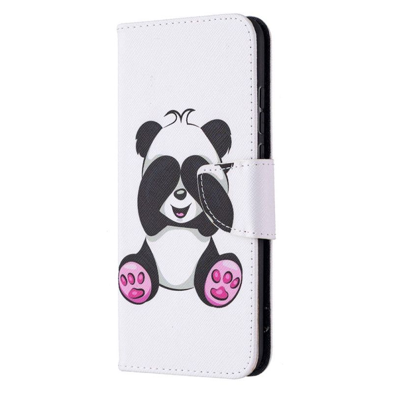 Leren Hoesje voor Honor 9X Lite Leuke Panda