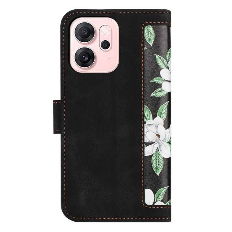 Bescherming Hoesje Oppo Reno 14f 5g Bloemen Met Koord
