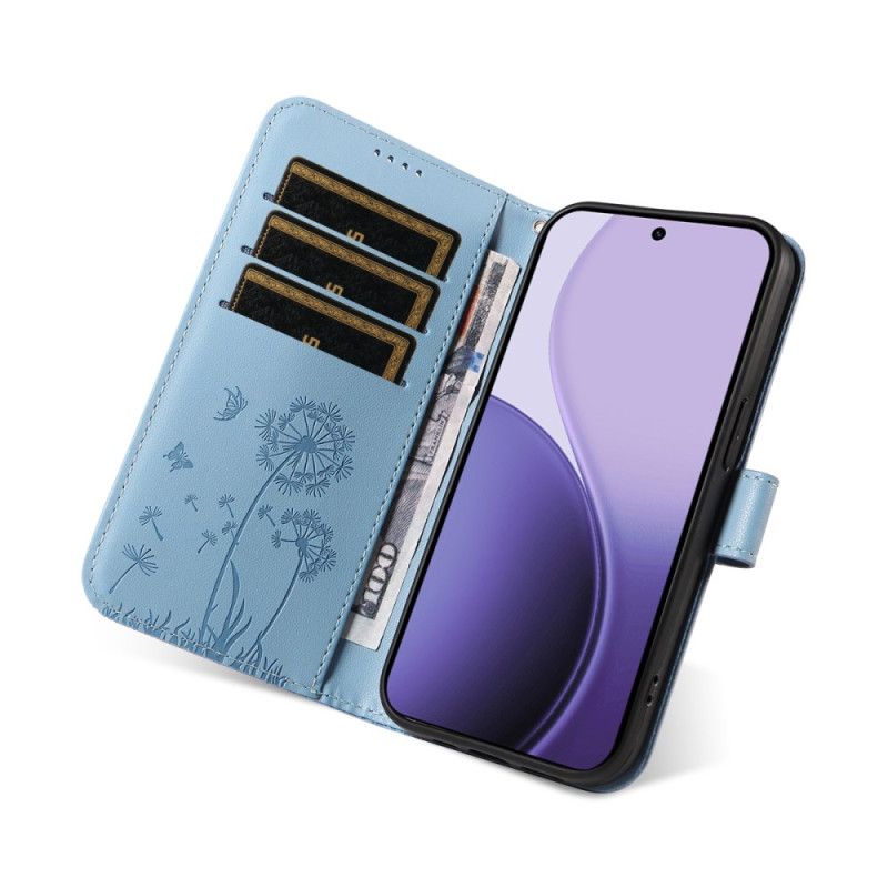 Bescherming Hoesje Oppo Reno 14f 5g Paardenbloemen Met Koord