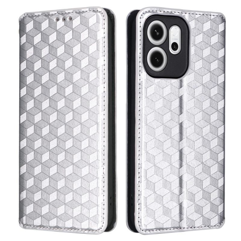Folio-hoesje Oppo Reno 14f 5g Telefoonhoesje Diamantpatroon