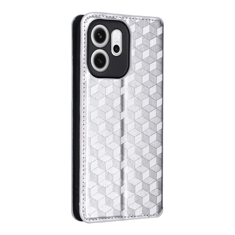 Folio-hoesje Oppo Reno 14f 5g Telefoonhoesje Diamantpatroon