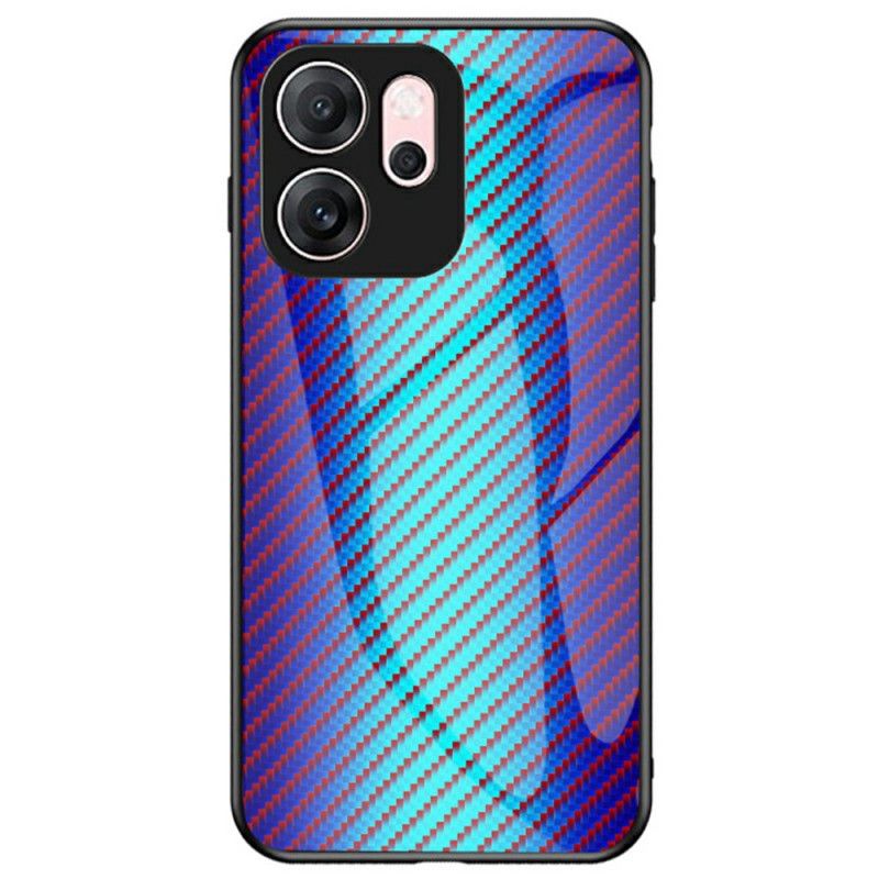 Hoesje Voor Oppo Reno 14f 5g Gehard Glas Met Koolstofvezel
