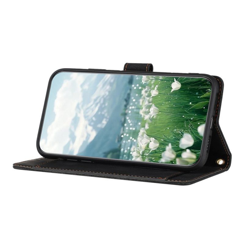 Leren Hoesje Oppo Reno 14f 5g Bloemen Suède-effect Bescherming Hoesje