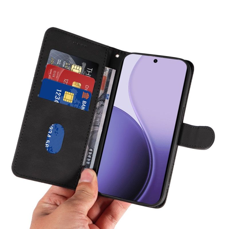 Leren Hoesje Voor Oppo Reno 14f 5g Golvend