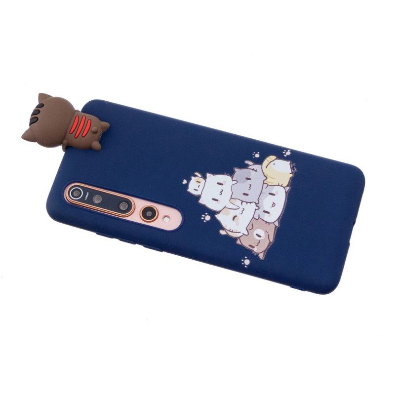 Cover Hoesje Xiaomi Mi 10 / 10 Pro Telefoonhoesje Stapel 3D Katten