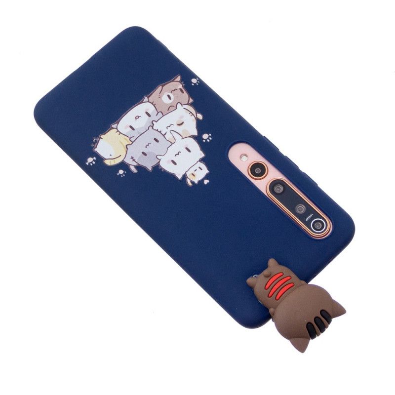 Cover Hoesje Xiaomi Mi 10 / 10 Pro Telefoonhoesje Stapel 3D Katten