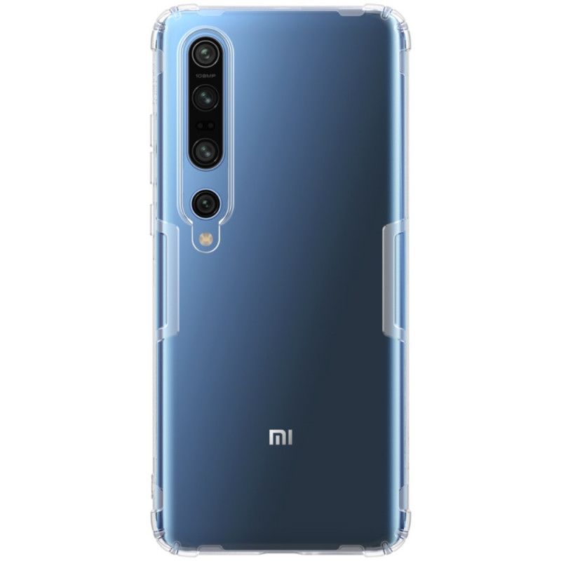 Cover Hoesje Xiaomi Mi 10 / 10 Pro Wit Telefoonhoesje Doorschijnend Nillkin