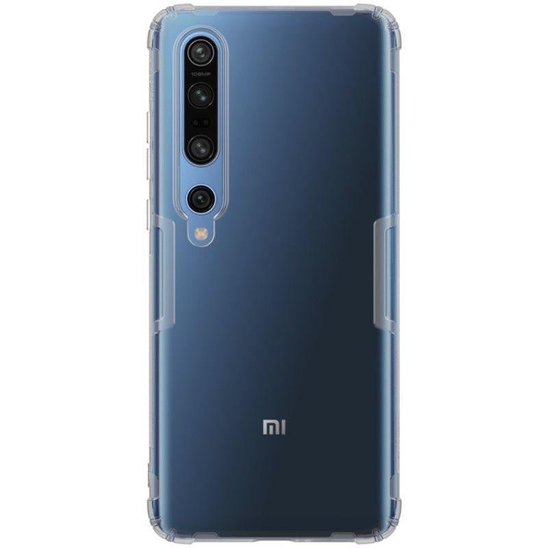 Cover Hoesje Xiaomi Mi 10 / 10 Pro Wit Telefoonhoesje Doorschijnend Nillkin