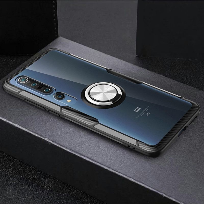 Hoesje Xiaomi Mi 10 / 10 Pro Rood Zwart Magnetische Ring