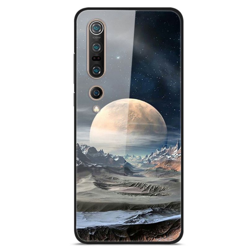 Hoesje Xiaomi Mi 10 / 10 Pro Space Moon Gehard Glas