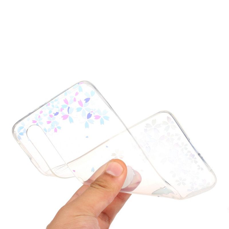 Hoesje Xiaomi Mi 10 / 10 Pro Transparante Vlinders En Bloemen