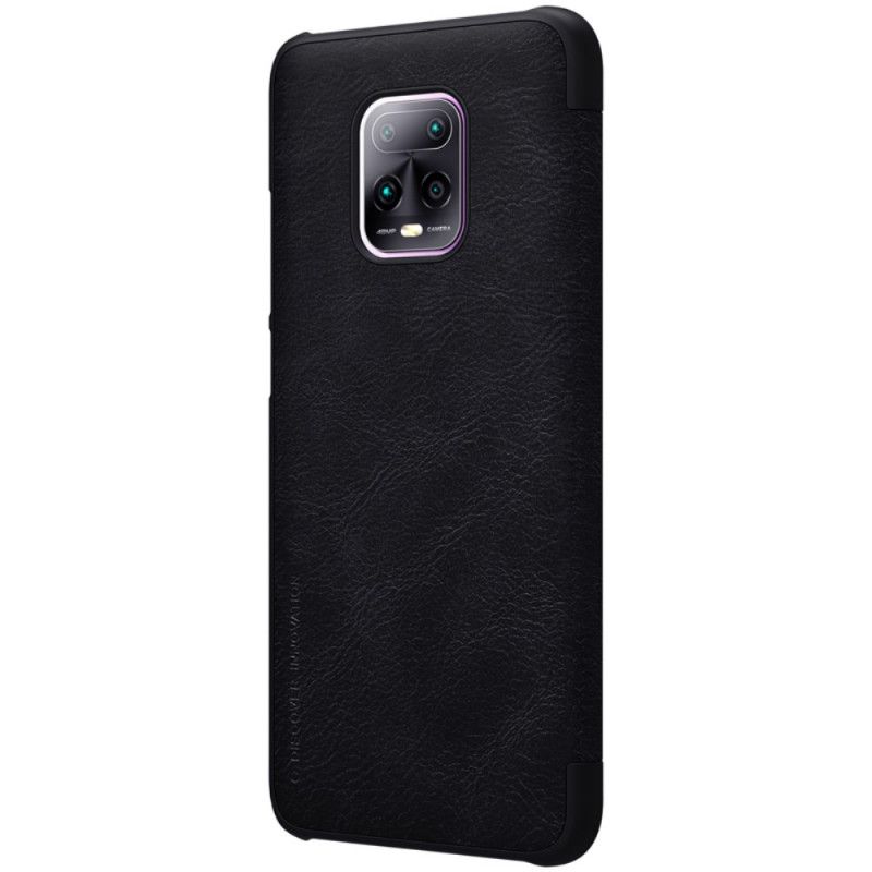 Folio-hoesje voor Xiaomi Redmi 10X / 10X Pro Rood Zwart Nillkin Qin-Reeks