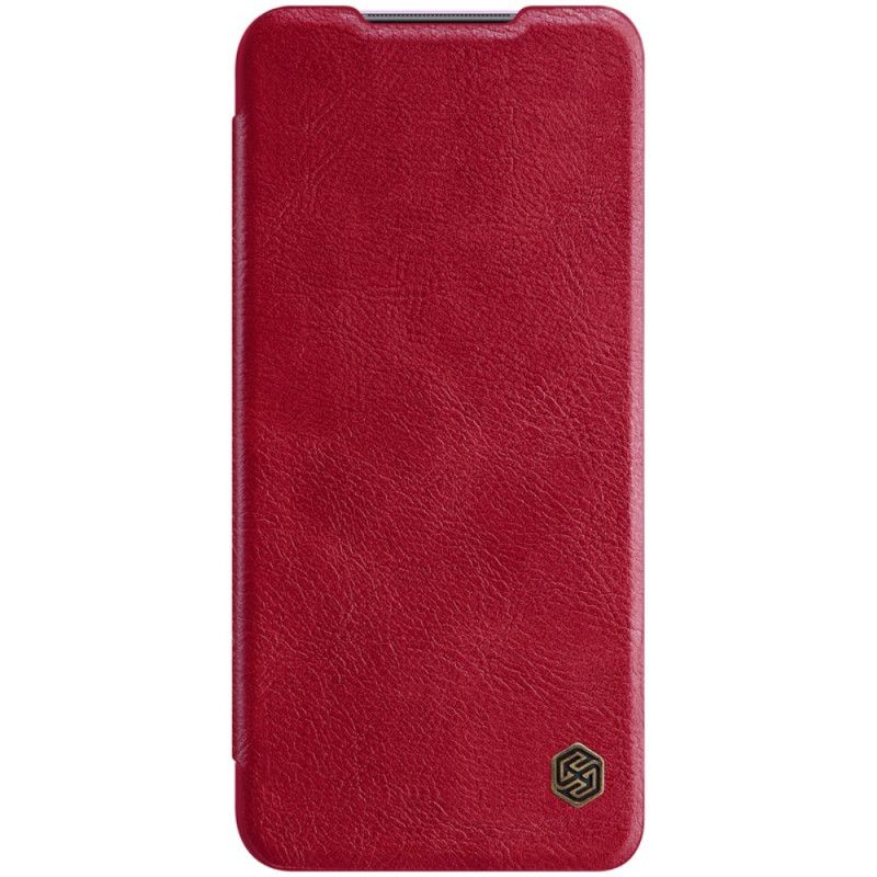 Folio-hoesje voor Xiaomi Redmi 10X / 10X Pro Rood Zwart Nillkin Qin-Reeks