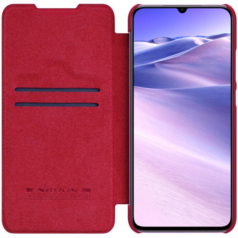 Folio-hoesje voor Xiaomi Redmi 10X / 10X Pro Rood Zwart Nillkin Qin-Reeks