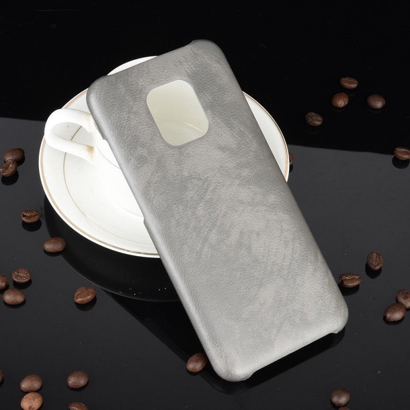 Hoesje Xiaomi Redmi 10X / 10X Pro Grijs Zwart Performance Leereffect