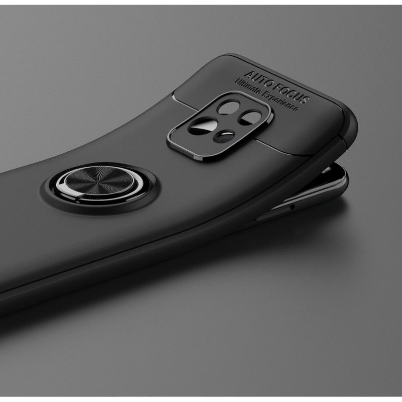 Hoesje Xiaomi Redmi 10X / 10X Pro Rood Zwart Lenuo Magnetische Ring