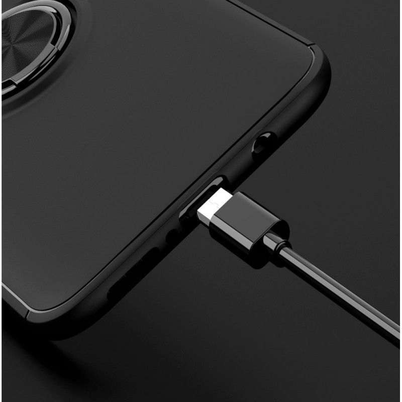 Hoesje Xiaomi Redmi 10X / 10X Pro Rood Zwart Lenuo Magnetische Ring