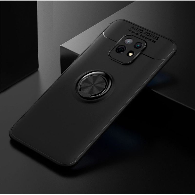 Hoesje Xiaomi Redmi 10X / 10X Pro Rood Zwart Lenuo Magnetische Ring