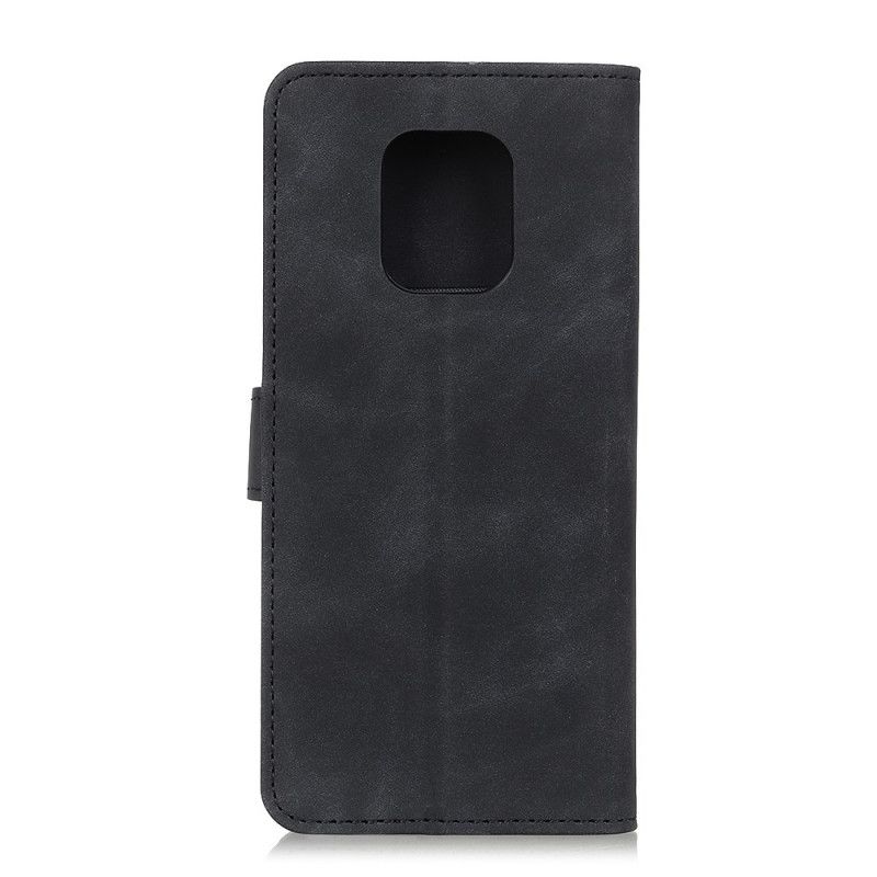 Leren Hoesje voor Xiaomi Redmi 10X / 10X Pro Rood Zwart Vintage Khazneh Leereffect