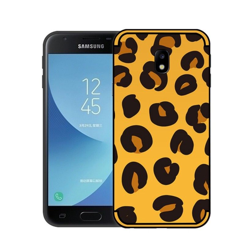 Case Hoesje Samsung Galaxy J3 2017 Telefoonhoesje Nxe Luipaardvlekken