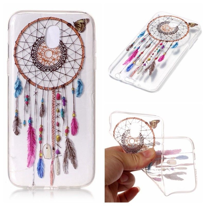 Case Hoesje Samsung Galaxy J3 2017 Telefoonhoesje Transparante Kleurrijke Dromenvanger
