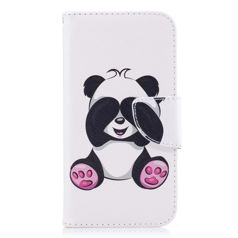 Cover Folio-hoesje Samsung Galaxy J3 2017 Telefoonhoesje Leuke Panda