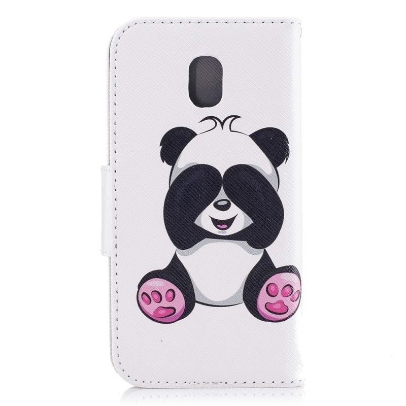 Cover Folio-hoesje Samsung Galaxy J3 2017 Telefoonhoesje Leuke Panda