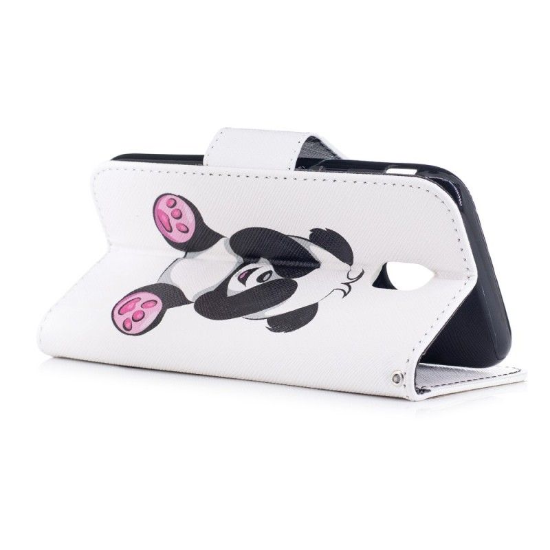 Cover Folio-hoesje Samsung Galaxy J3 2017 Telefoonhoesje Leuke Panda