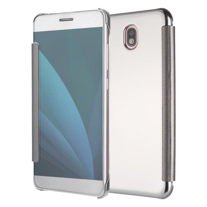 Folio-hoesje Samsung Galaxy J3 2017 Goud Paars Spiegel