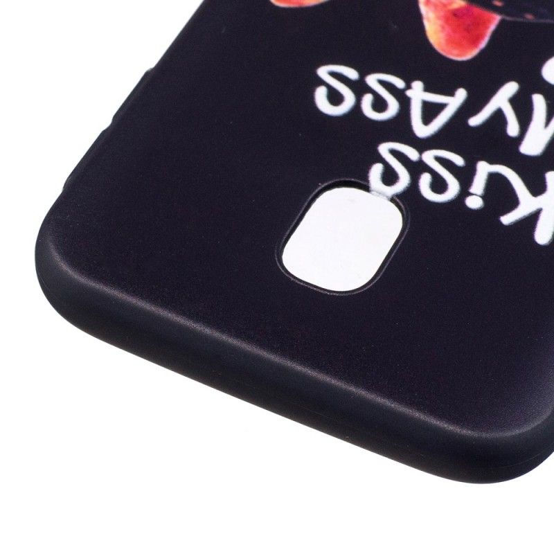 Hoesje Samsung Galaxy J3 2017 Reliëf Kiss My Ass
