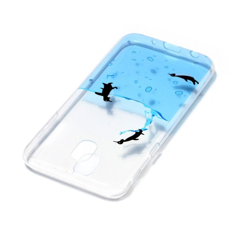 Hoesje Samsung Galaxy J3 2017 Spel Met Pinguïns