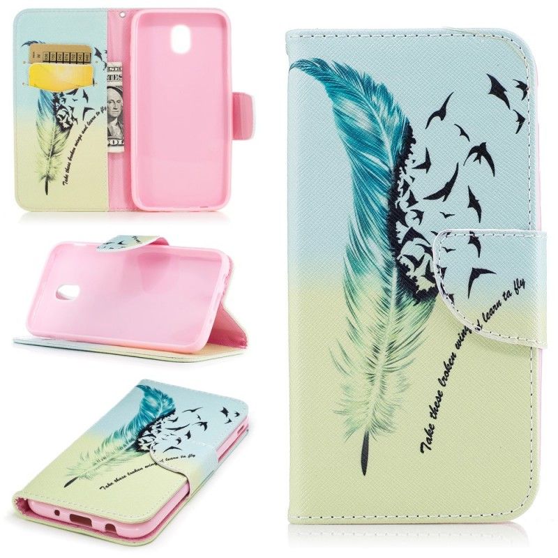 Leren Hoesje Samsung Galaxy J3 2017 Leren Vliegen