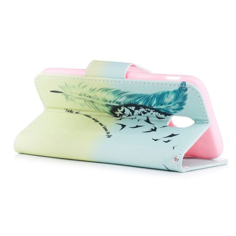 Leren Hoesje Samsung Galaxy J3 2017 Leren Vliegen