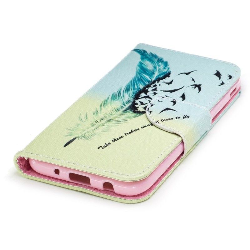 Leren Hoesje Samsung Galaxy J3 2017 Leren Vliegen